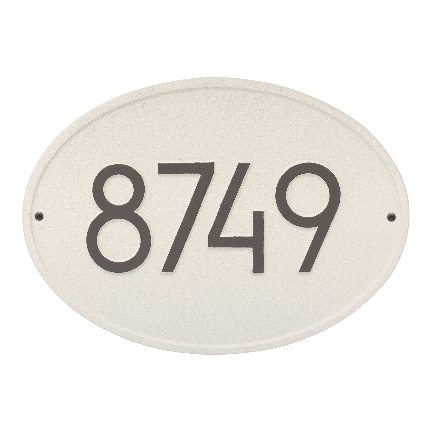 Whitehall Products Hawthorn Modern Address Plaque 1 Line Pewter/silver