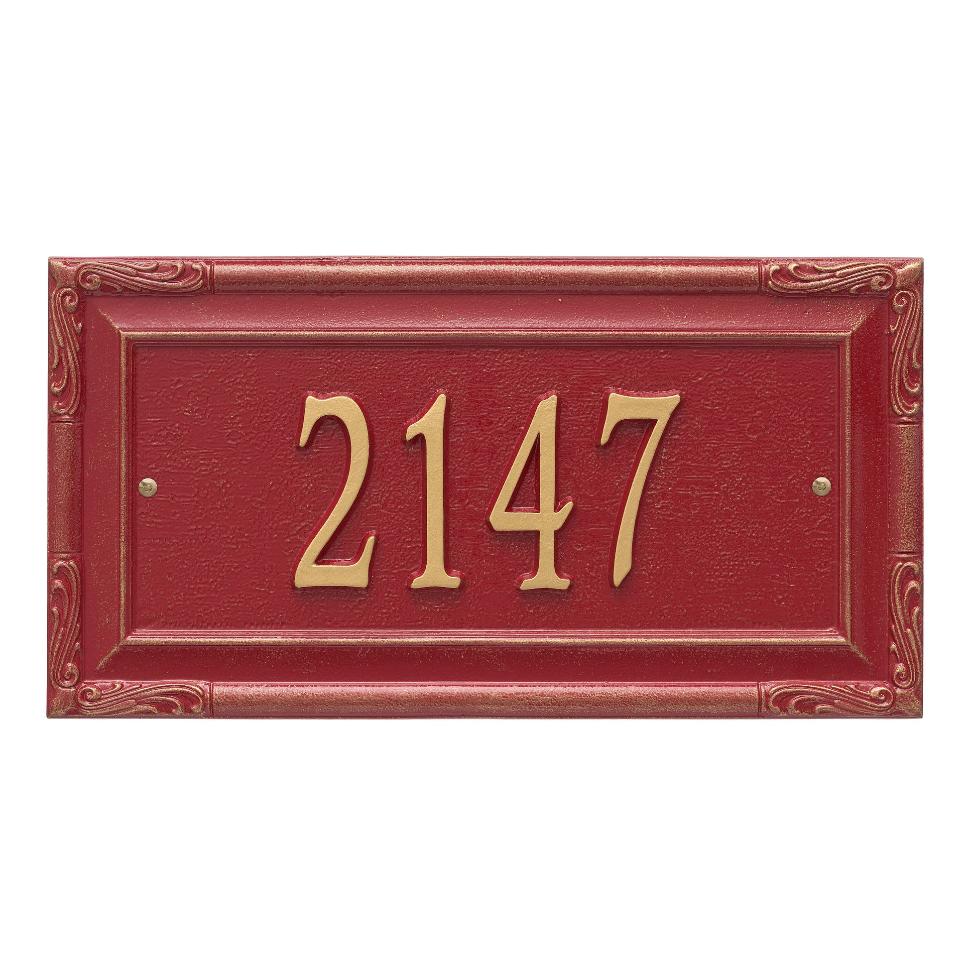 Whitehall Products Personalized Gardengate Grande Wall Plaque One Line Black/gold