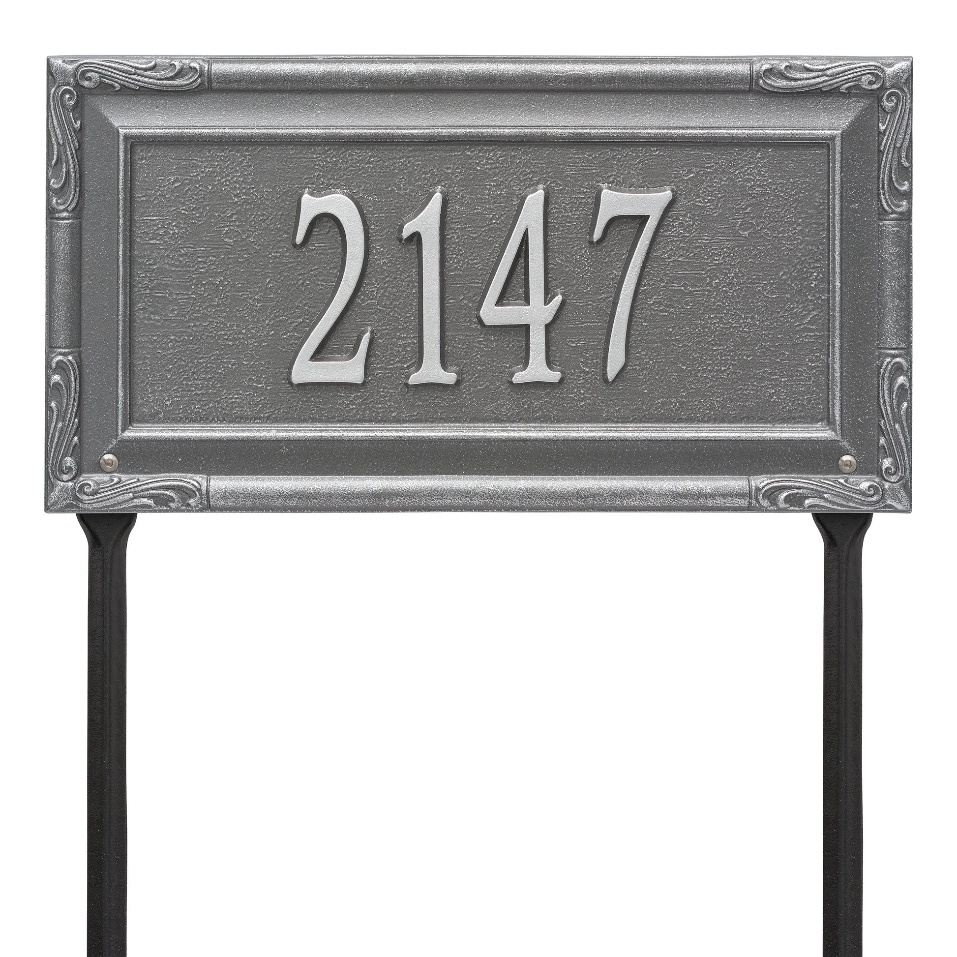 Whitehall Products Personalized Gardengate Grande Lawn Plaque One Line Red/gold