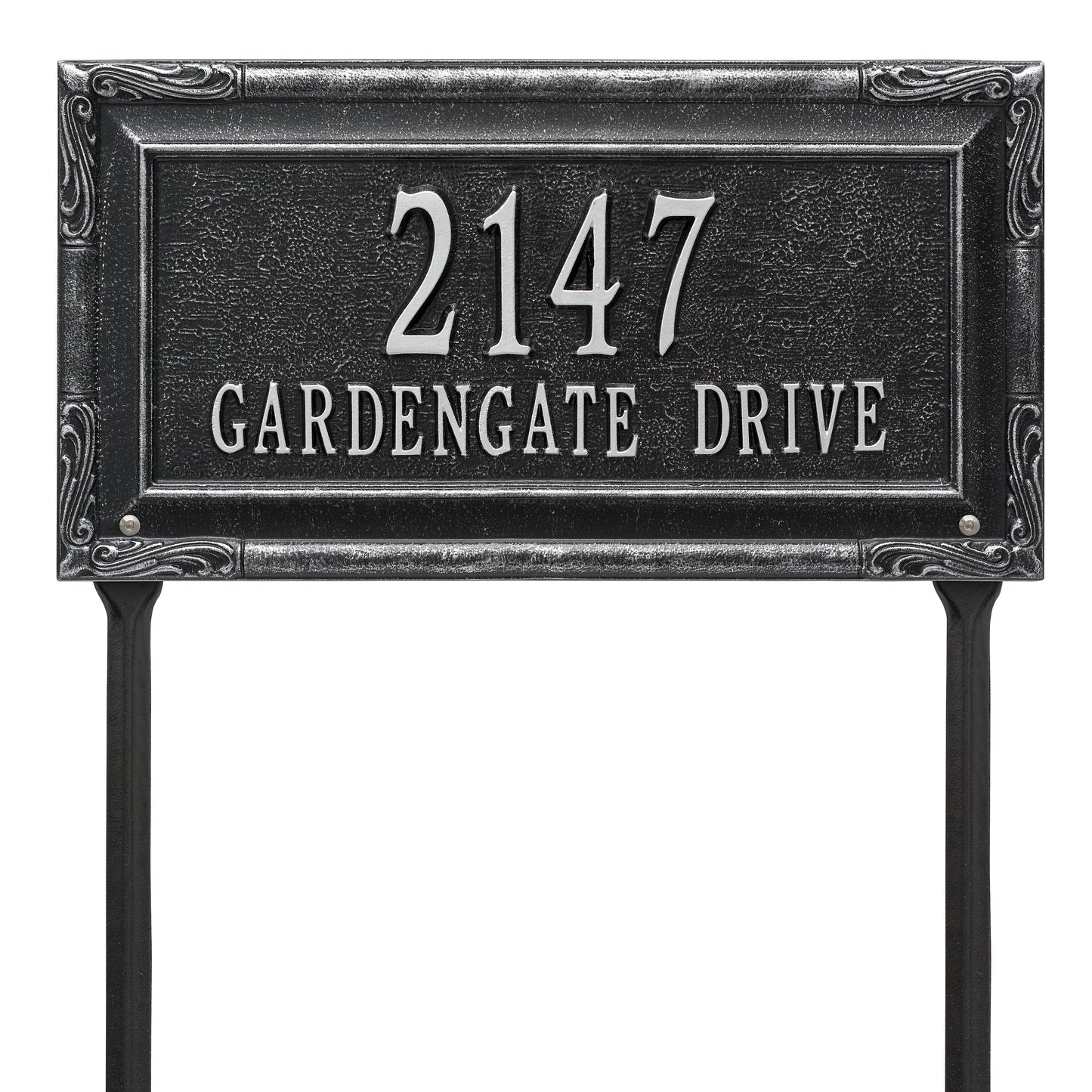Whitehall Products Personalized Gardengate Grande Lawn Plaque Two Line Bronze/verdigris