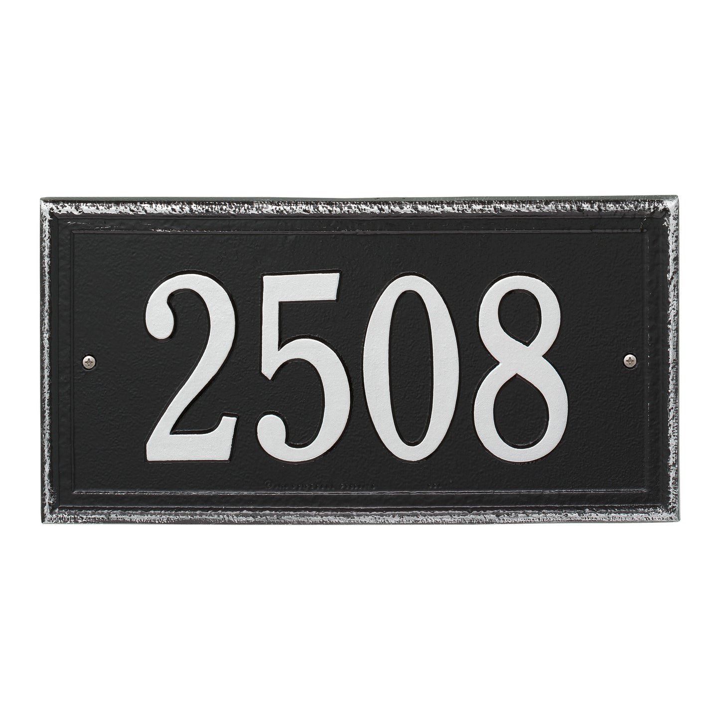 Whitehall Products Personalized Masons Rectangle Standard Plaque One Line Black/white
