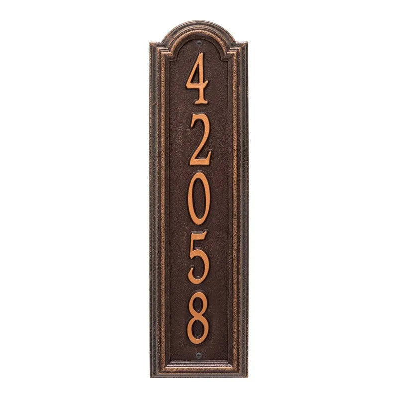 Whitehall Products Personalized Manchester Vertical Wall Plaque 