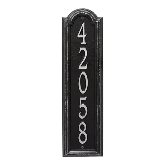 Whitehall Products Personalized Manchester Vertical Wall Plaque Antique Brass