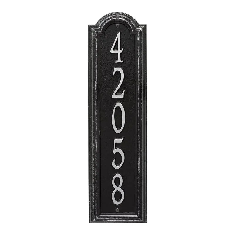 Whitehall Products Personalized Manchester Vertical Wall Plaque Antique Brass