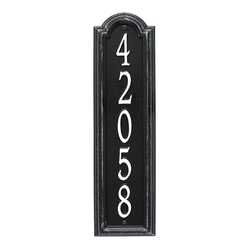 Whitehall Products Personalized Manchester Vertical Wall Plaque Pewter/silver