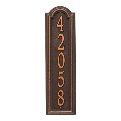 Whitehall Products Personalized Manchester Vertical Wall Plaque Bronze/gold