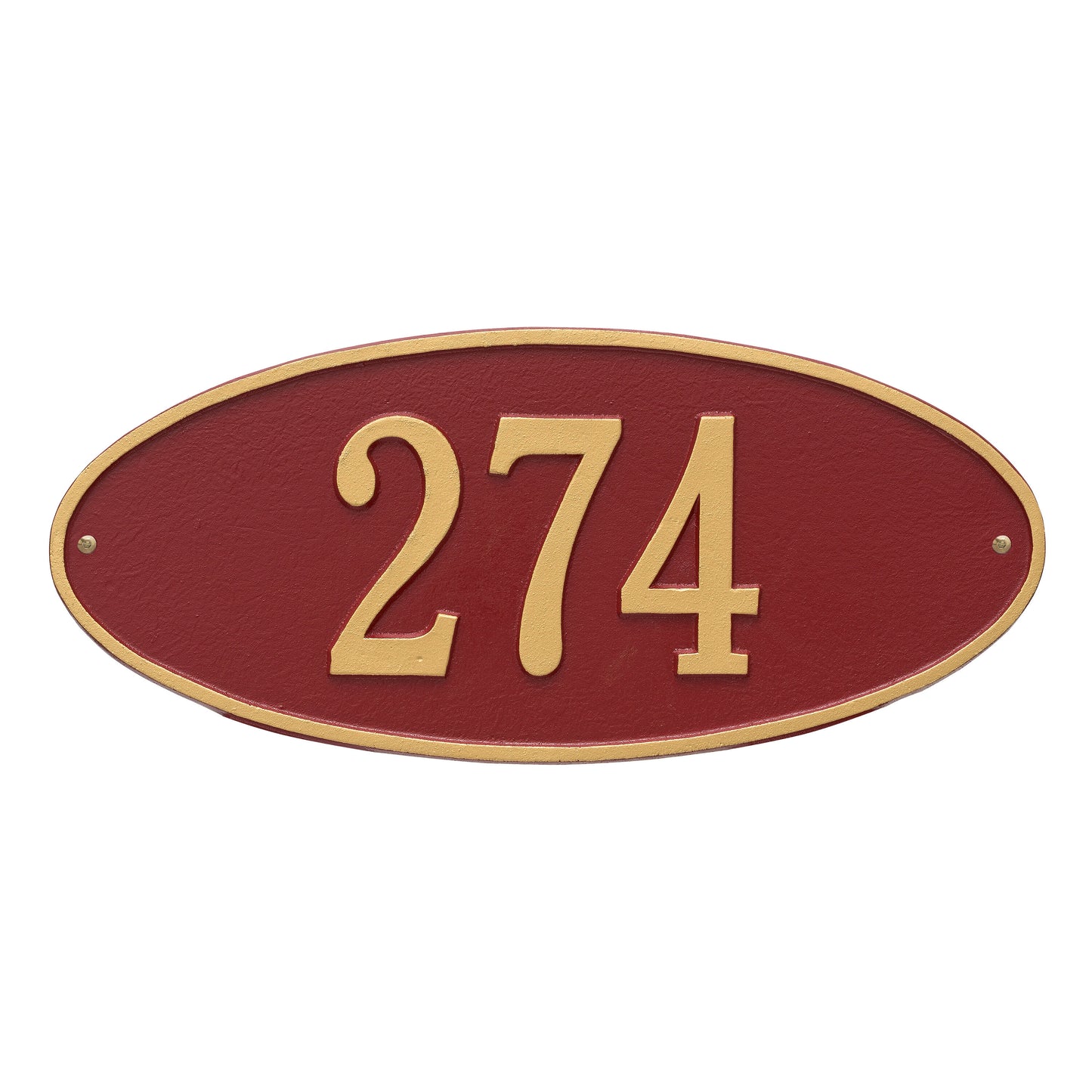 Whitehall Madison Oval Standard Wall Plaque - One Line