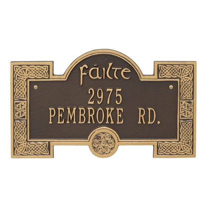 Whitehall Products Failte Plaque Two Lines 