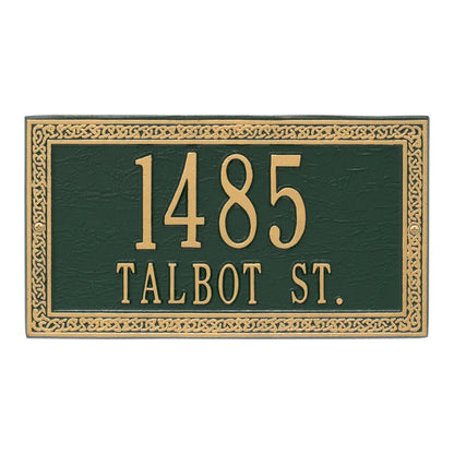 Whitehall Products Celtic Cornerstone Plaque Two Lines Bronze/gold